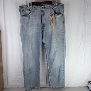 Levi's Men's 505 Regular Fit Blue Denim Jeans, Goldentop, Size 40 x 30 New